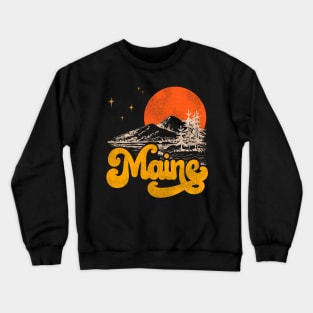 Vintage State of Maine Mid Century Distressed Aesthetic Crewneck Sweatshirt